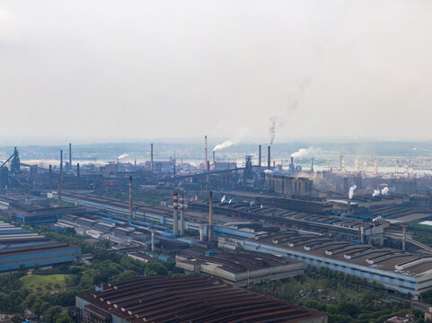 工业生产工厂湘潭钢材厂