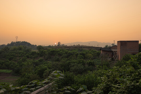 黄昏田园