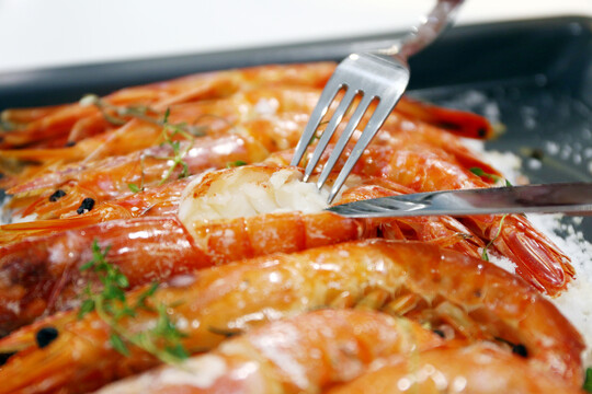 阿根廷红虾烹饪过程