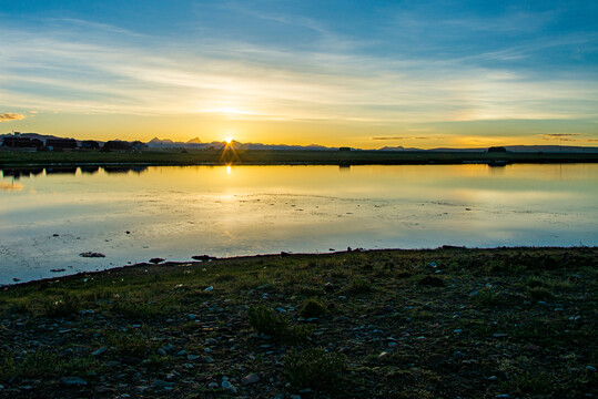 纳木错夕阳