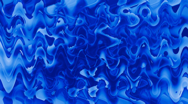 蓝色抽象波纹