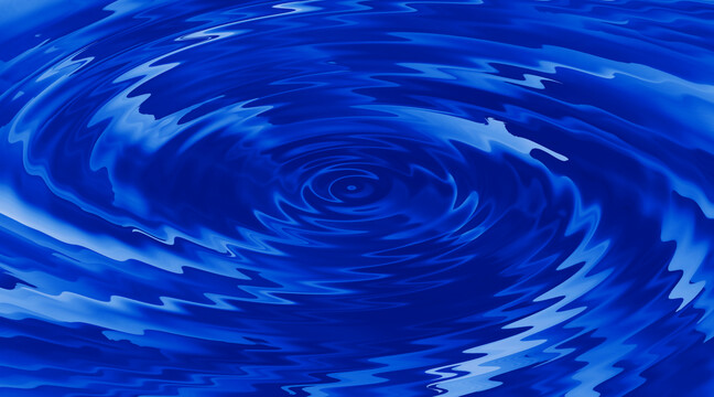 蓝色水波漩涡