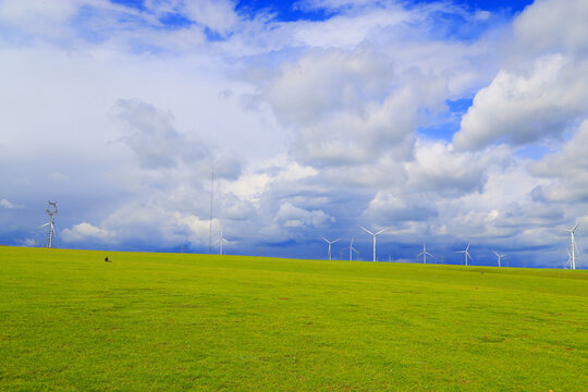 草原上的风车
