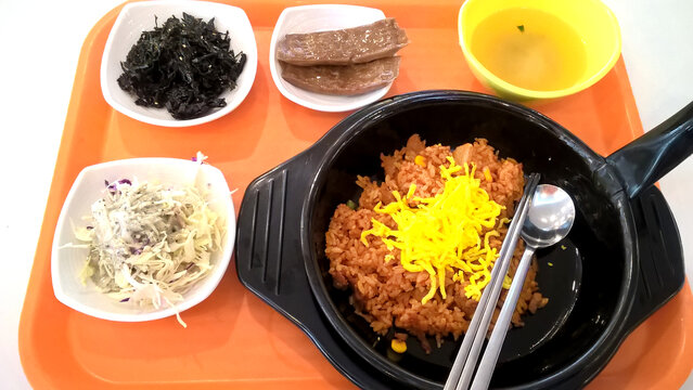 韩国铁盘芝士炒饭