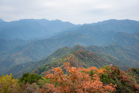 西安圭峰山秋景