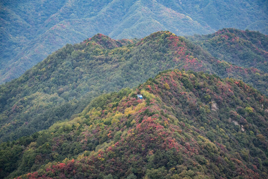 西安圭峰山秋景