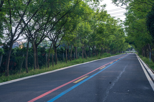 乡村彩虹油漆公路背景