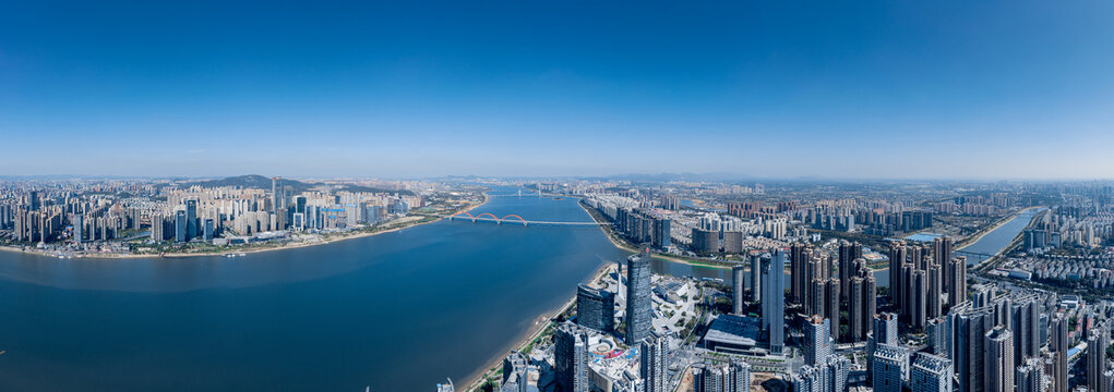长沙北辰三角洲城市航拍全景图
