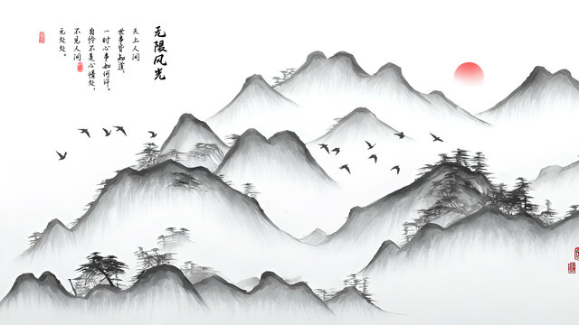 水墨山水