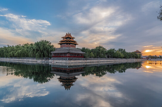 北京故宫角楼的风景