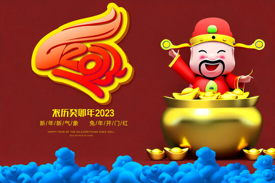 财神爷2023新年