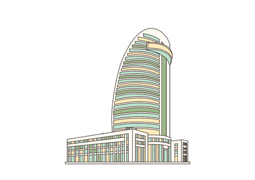 三亚城市地标建筑新海航大厦