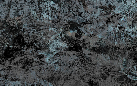 抽象树林山水
