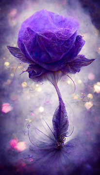 紫玫瑰梦幻紫色背景
