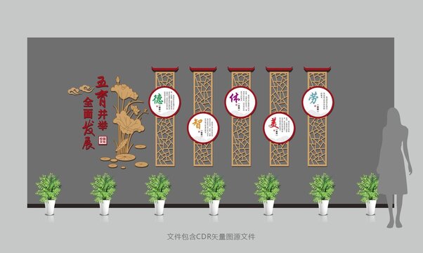 校园文化墙设计