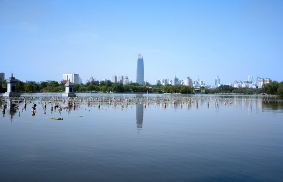 济南大明湖风光