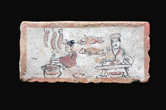 嘉峪关长城博物馆彩绘砖庖厨