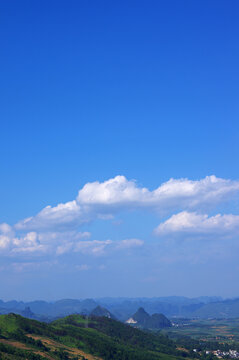 唯美自然蓝天白云风景