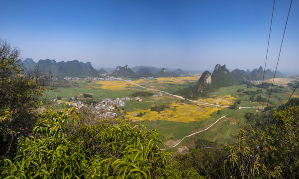 广西乡村农村农秋天秋景