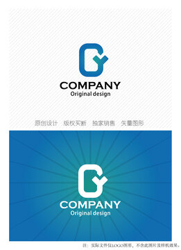 GY字母logo设计