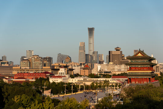 北京正阳门与国贸cbd