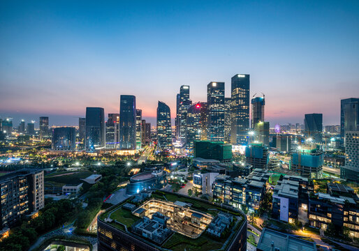 深圳南山前海夜景