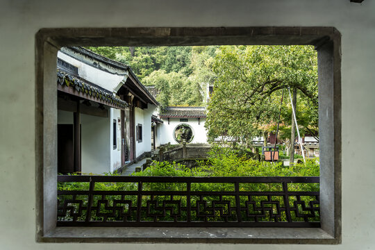中式园林风光街景