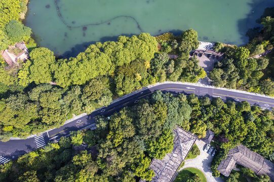 航拍盘山公路