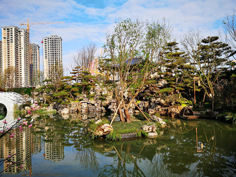 小区水景