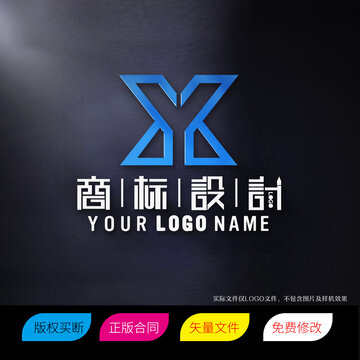 YX字母商标标志LOGO