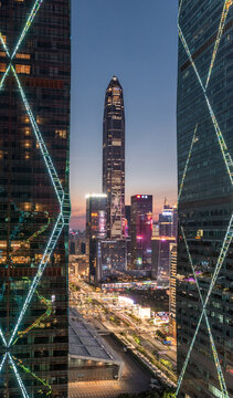 深圳福田平安大厦夜景