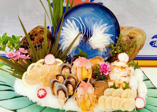 海鲜刺身姿造