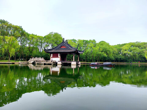 绍兴柯岩风景区鉴湖水鉴桥