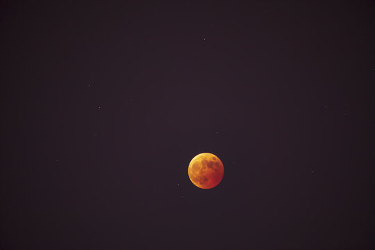 月全食红月亮