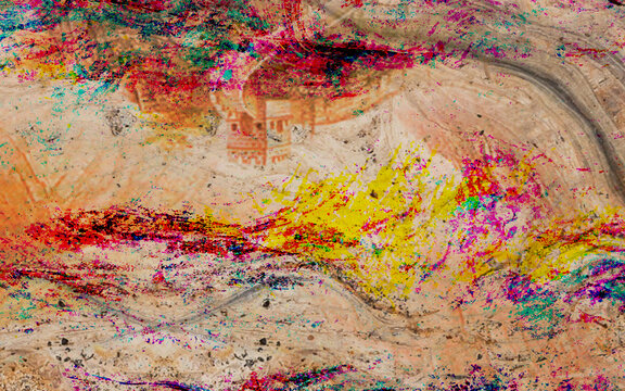 欧式彩色抽象纹理大理石