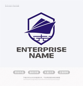 帆船盾牌培训学校LOGO