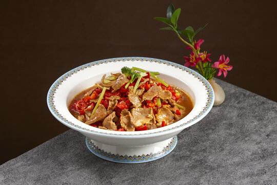 小炒黄牛肉