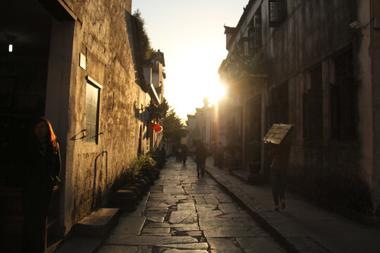 安徽古镇街景