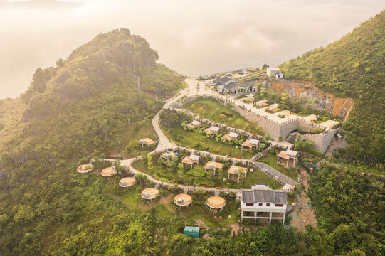 红水河大化岩滩晨