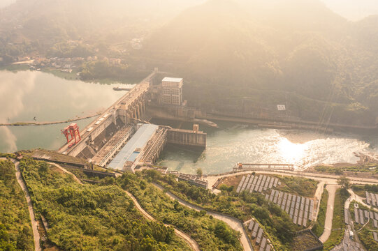 红水河大化岩滩晨