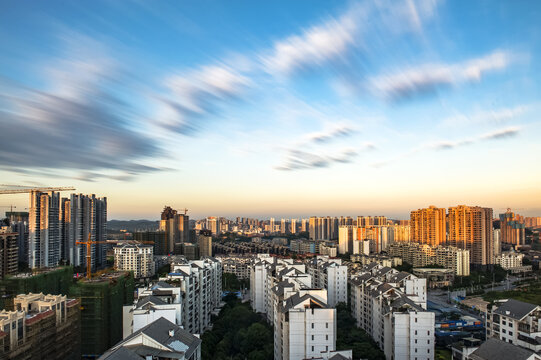 南宁风光埌东夕阳晚霞