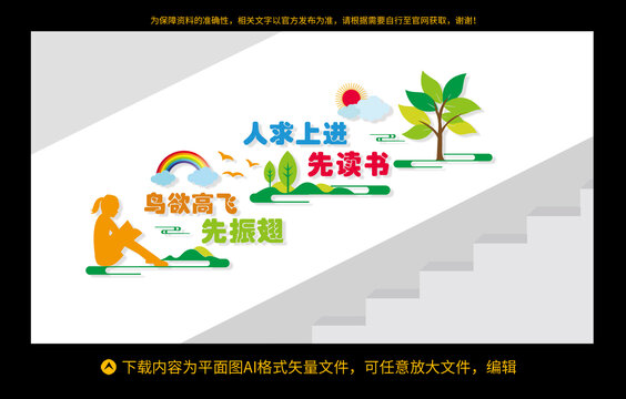 学校楼梯文化墙