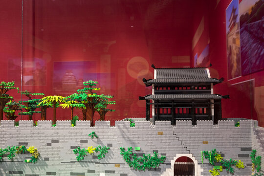 南京城墙神策门模型