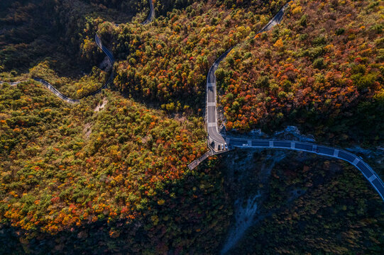 重庆城口渝陕界梁盘山公路