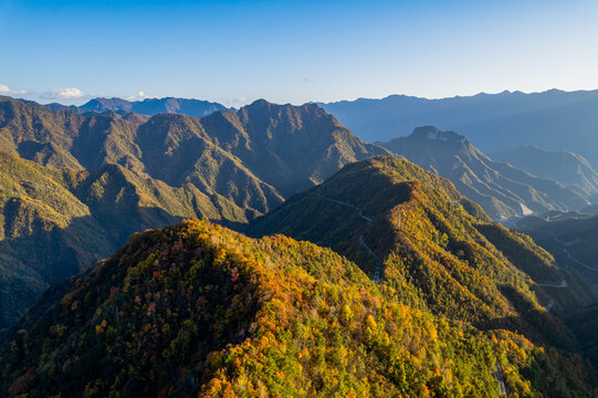 重庆城口渝陕界梁盘山公路