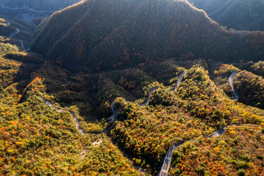 重庆城口渝陕界梁盘山公路