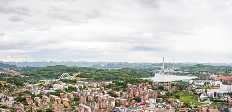 红水河合山市区