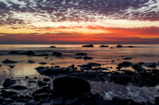 青海湖夕阳