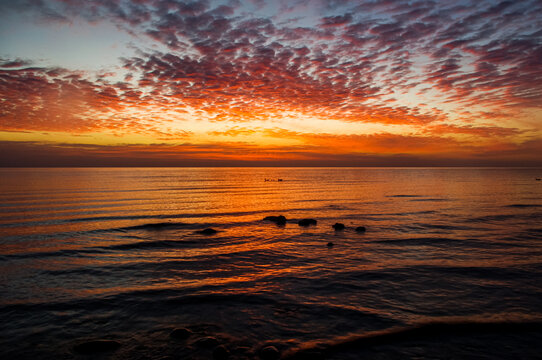青海湖夕阳