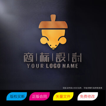 鼠LOGO商标标志设计